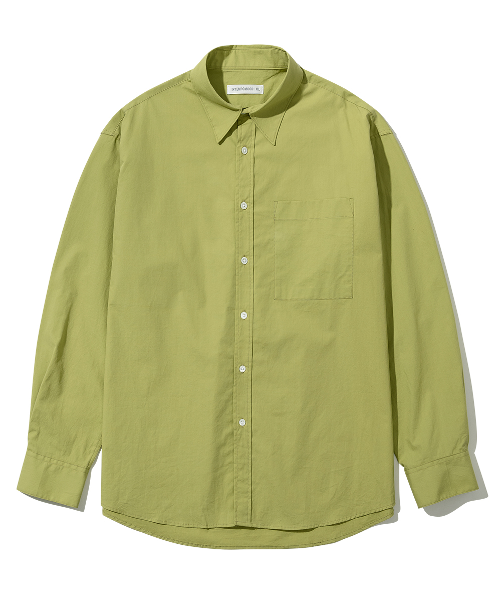 Solid Daily Cotton Shirt_Chamomile