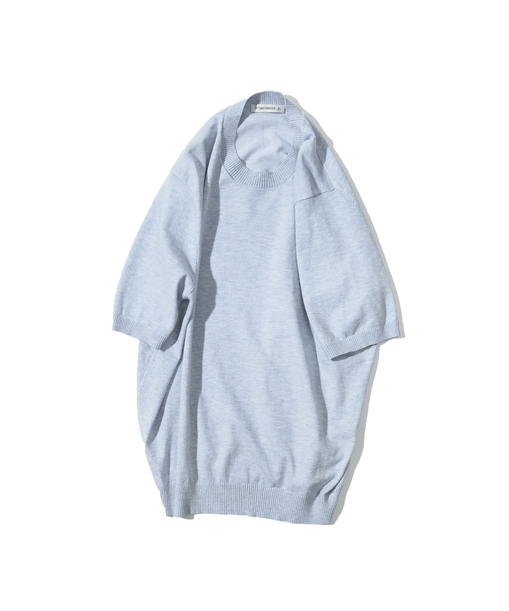 Summer Moulinee Pullover_Baby Blue