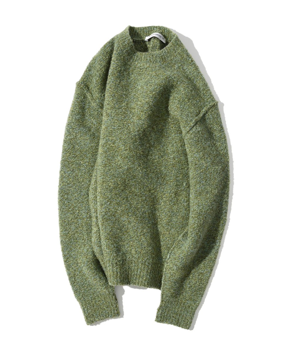Boucle Reverce Space Dyeing Knit_Mint Green