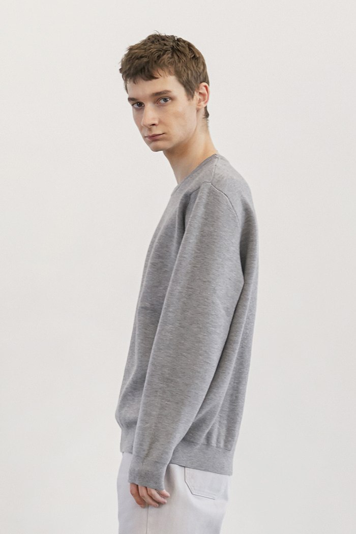 Double Weave Round Knit_Grey