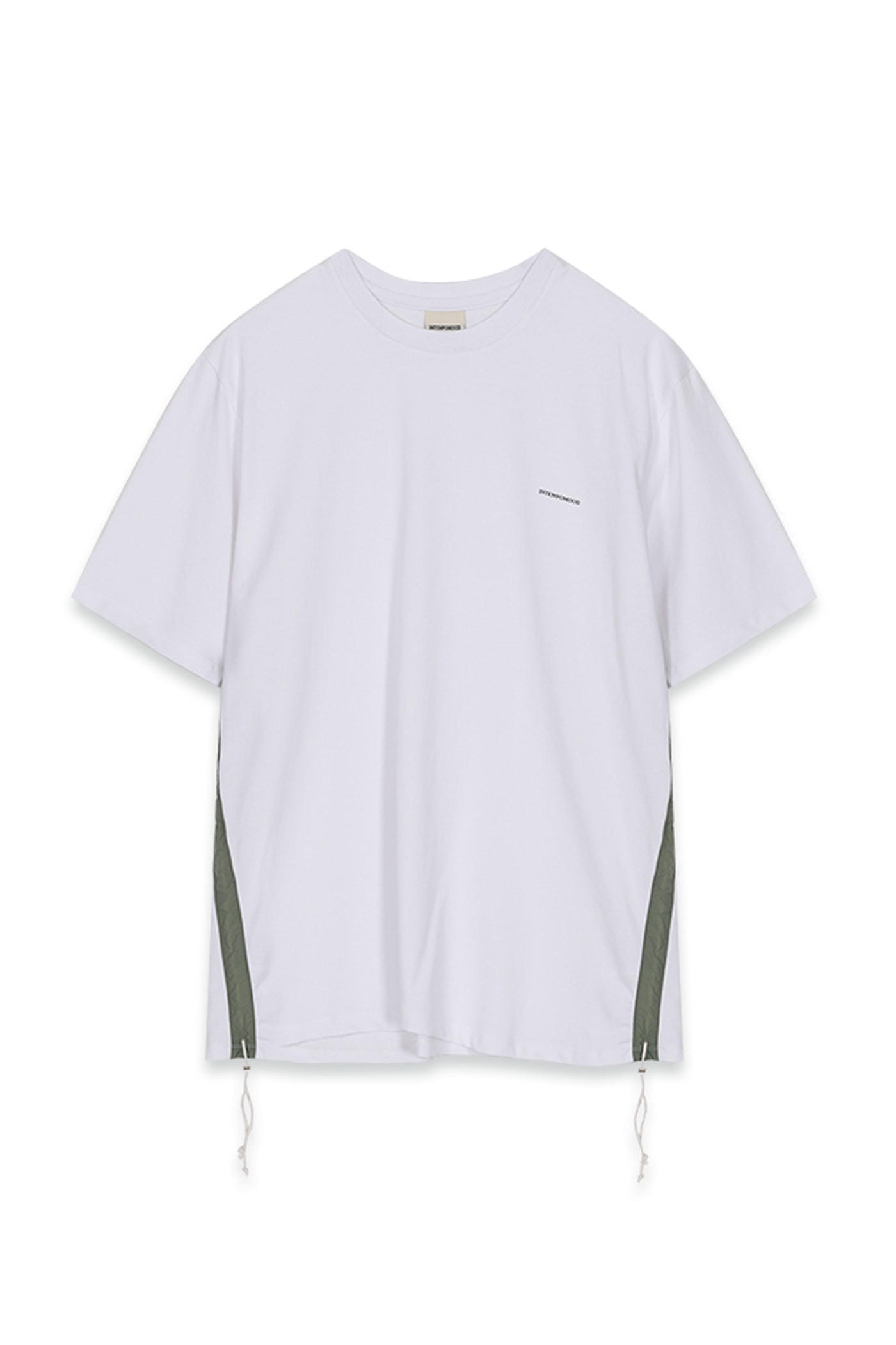 ● 80%) Sisal Twine Shirring Detail T-shirts_White