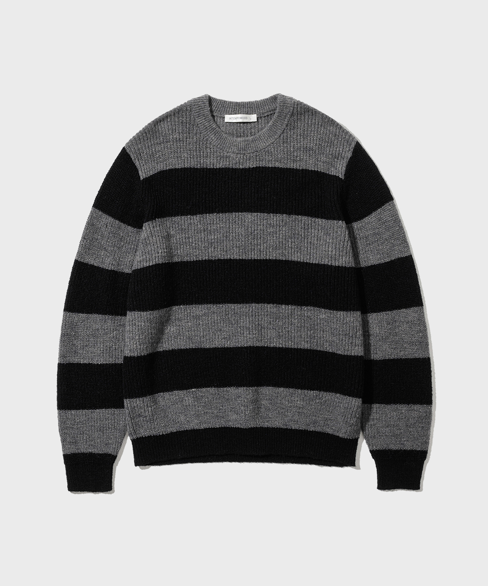 Midnight Stripe Knitwear_Black