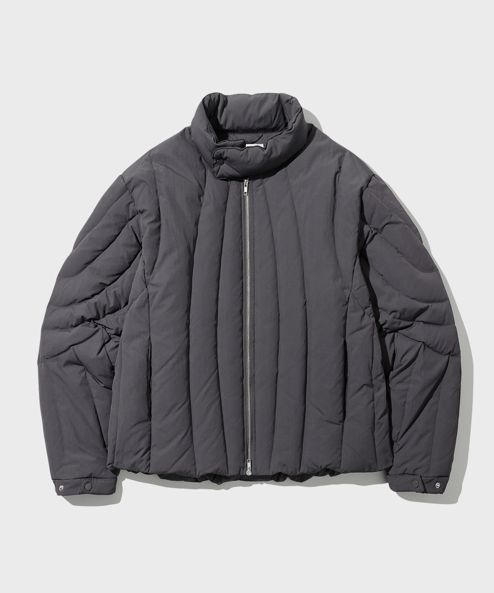 Curve Panel Down Jacket_Gray