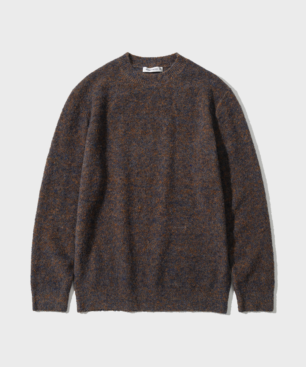Minimal Wit Boucle Pullover_Red Bean