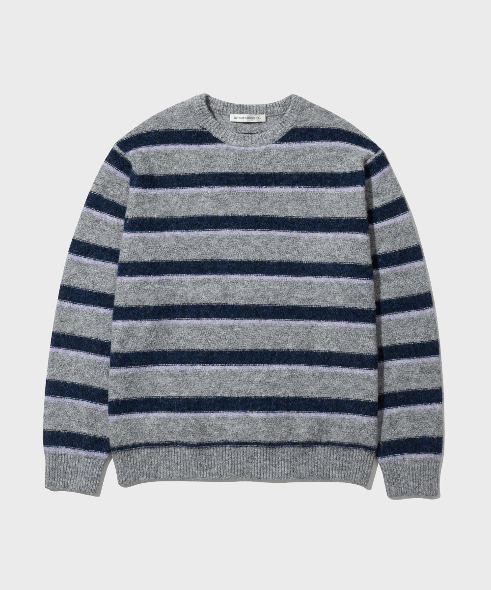 Anemone Stripe knit_Gray